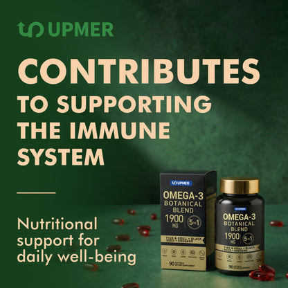 Omega 3 Botanical Blend 1900mg – 5-in-1 Daily Support for Heart, Brain & Joints