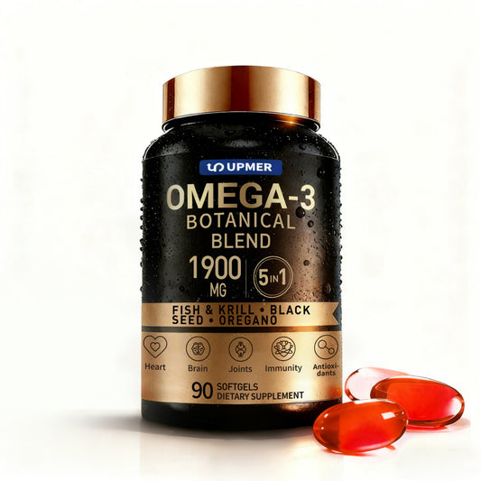 Omega 3 Botanical Blend 1900mg – 5-in-1 Daily Support for Heart, Brain & Joints